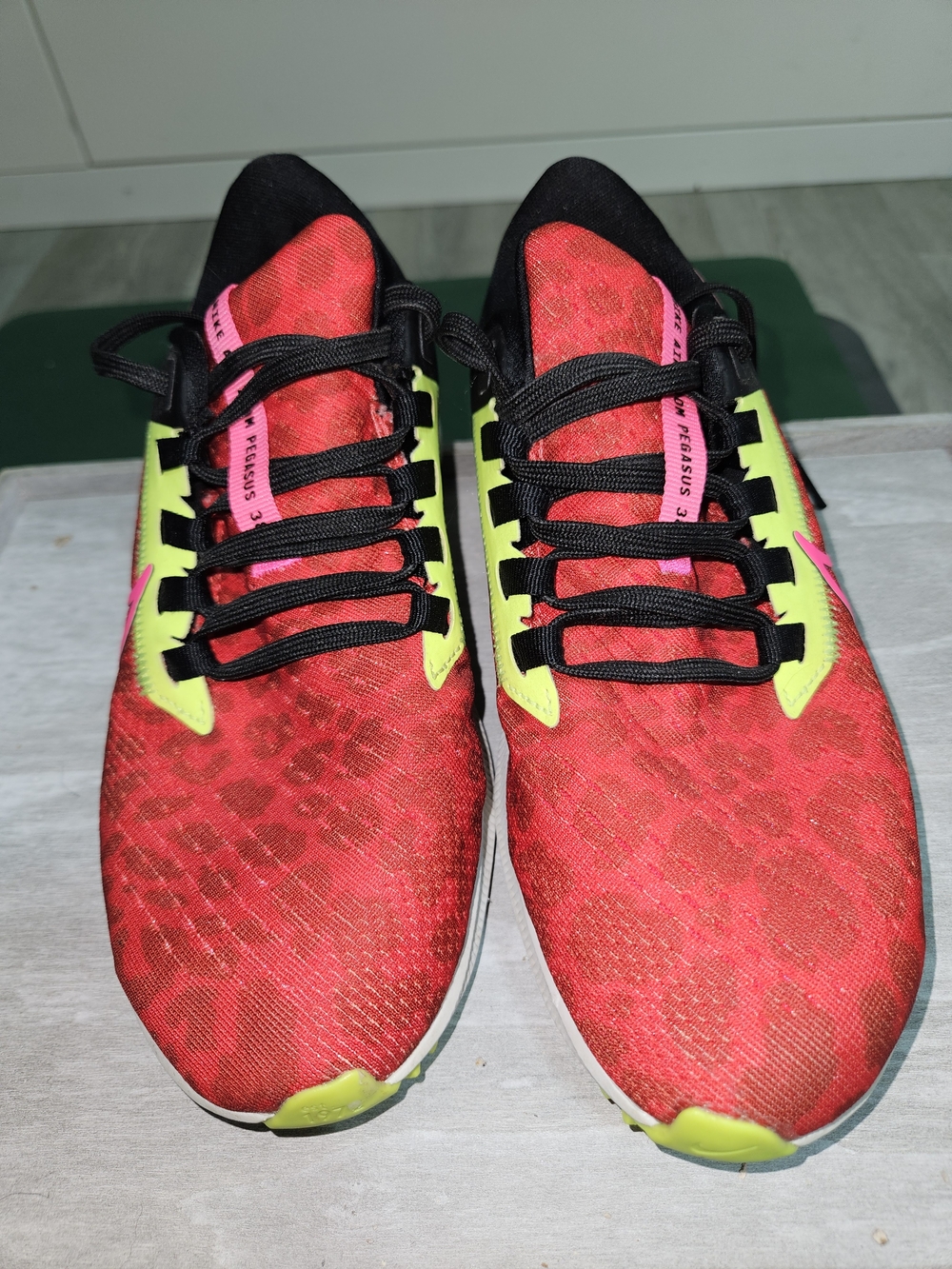 Nike Women's Running Shoes - Red with Pink & Yellow Accents - Picture 2 of 5